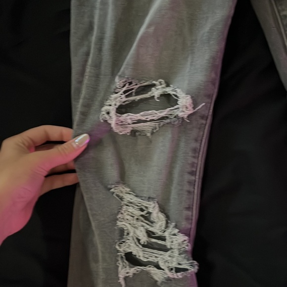 Grey Jeans, American Eagle, NE(X)T Level Stretch, Super High Rise Jegging - Picture 7 of 10